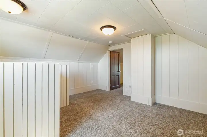 Looking into another room upstairs. Looking into another room upstairs.