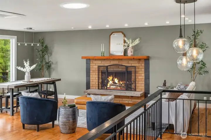 There is a new 5-zone Mitsubishi heating and cooling system - or - take advantage of the fireplace to add ambience and coziness to the cool winter evenings.