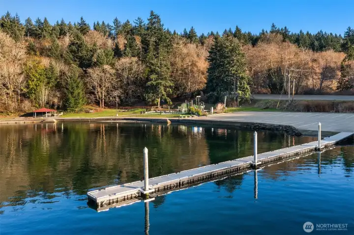 The newly renovated Dockton Marina and park is a favorite spot for islanders to gather, BBQ, play and launch their watercraft!