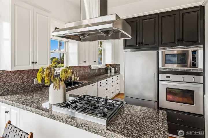 Kitchen has ample storage