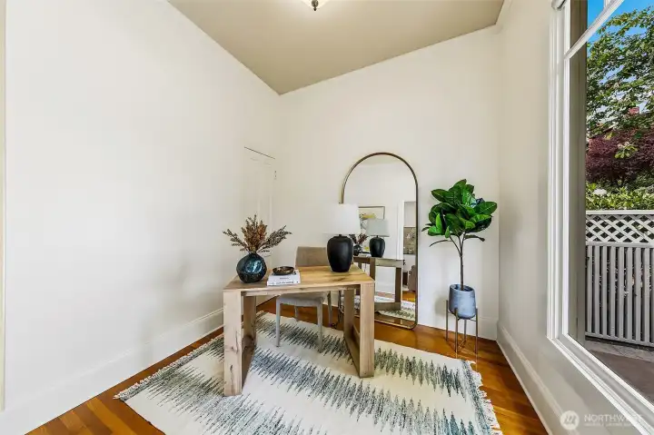 Office adjacent to the sitting room. Could also potentially be used as a small bedroom.