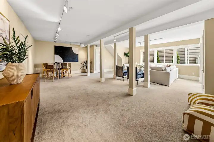 Use as a media room, or close it off to the main home and make it a guest suite, au pair suite or income producing ADU (buyer to verify)