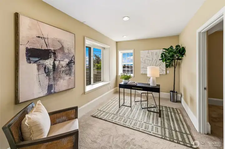 Another bonus room that could be an additional office, or finish it out and and add a kitchen