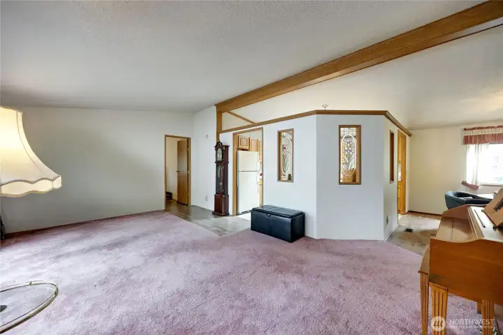 Entry and living room Entry and living room