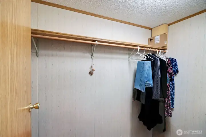 Primary walk in closet Primary walk in closet