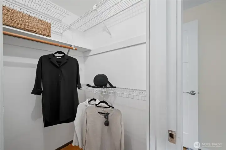Generous walk-in closet provides ample storage and everyday convenience. Generous walk-in closet provides ample storage and everyday convenience.
