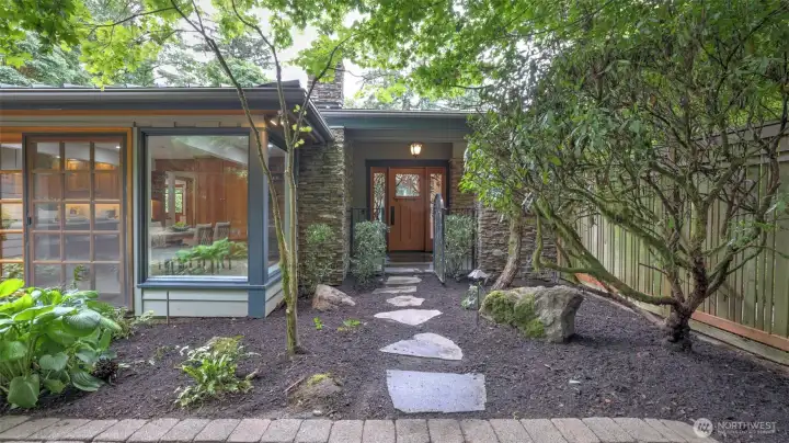 Front Door and Private patio