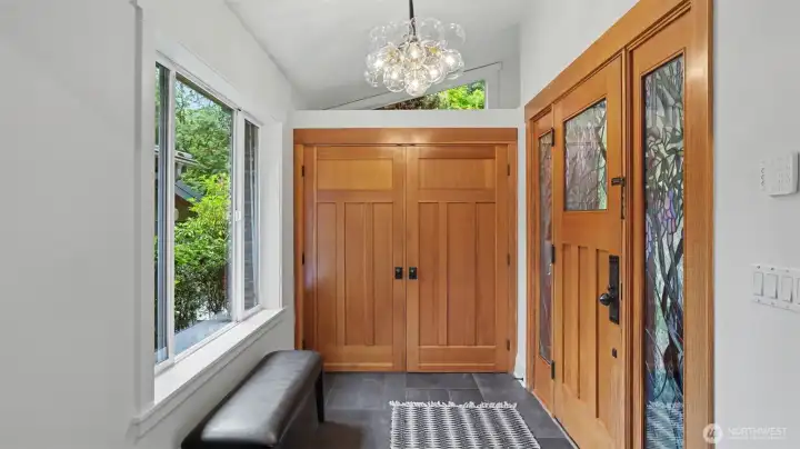 Entryway with new tile