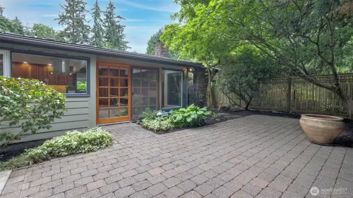 Private patio off the kitchen