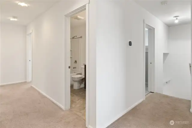 Upstairs bathroom and recently added bonus room