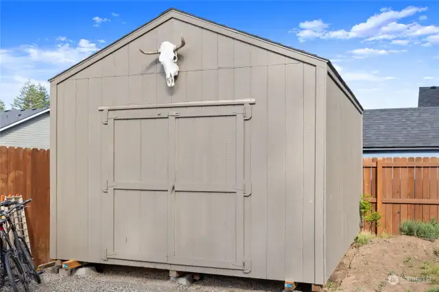 Extra storage shed