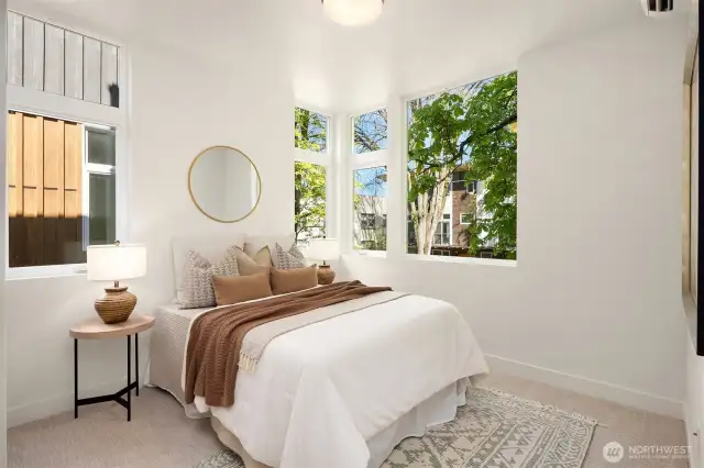 Photo from model home with different color scheme and layout