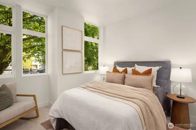 Photo from model home with different color scheme and layout