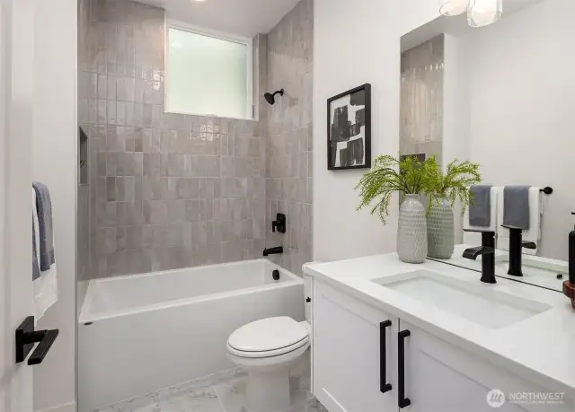 Photo from model home with different color scheme and layout