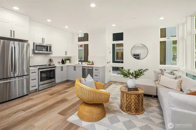 Photo from model home with different color scheme and layout