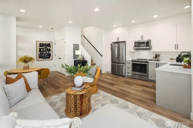 Photo from model home with different color scheme and layout