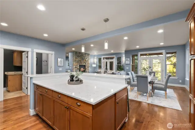 Massive island perfect for entertaining