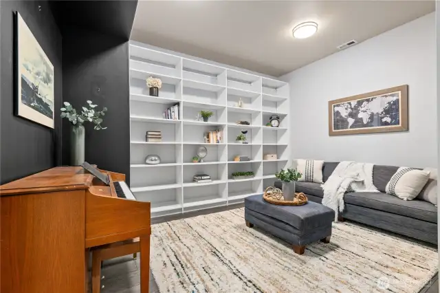 Fusion space: Office/library/den/entertainment room