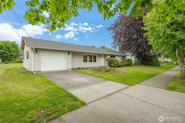 Welcome to 924 Pine St in Lynden!  1962 Rambler with a full basement on a huge lot!