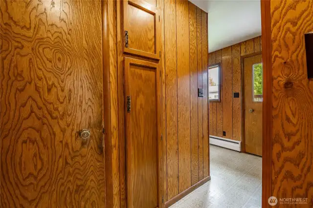 More storage! Door to the right leads to deck and backyard.