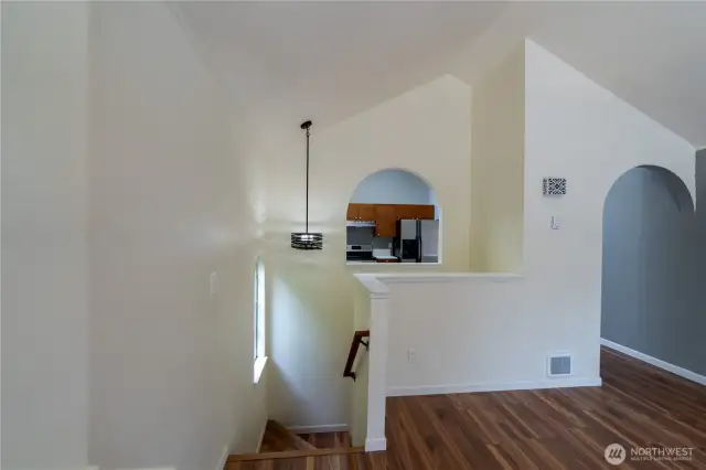 Peek a boo into the kitchen keep conversations going with guests