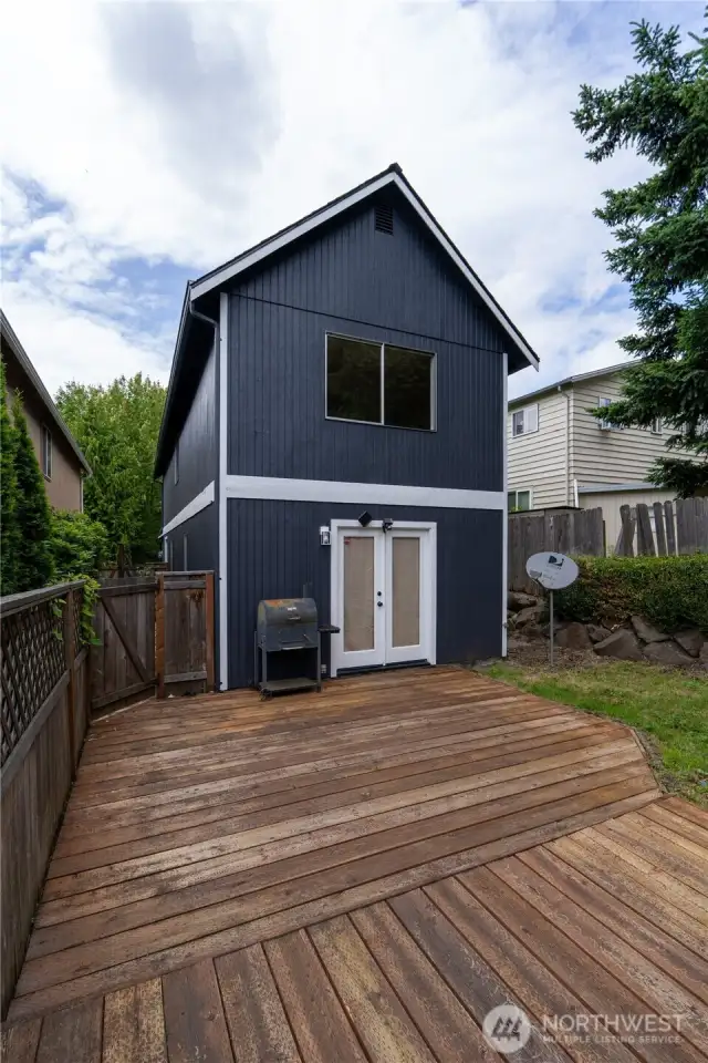 Fully Fenced backyard