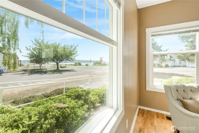Beautiful views of Drayton Harbor from living room.