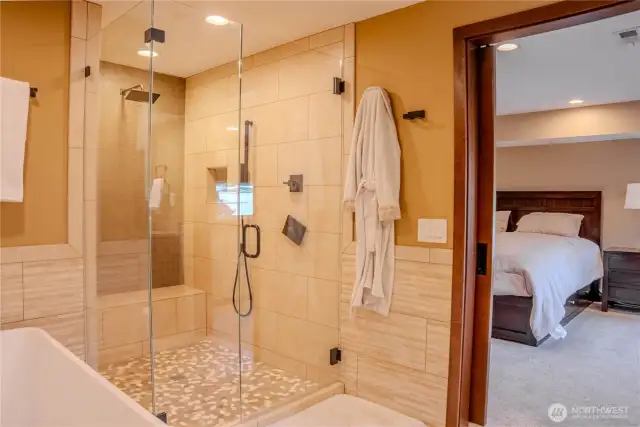 Primary bath with walk in shower