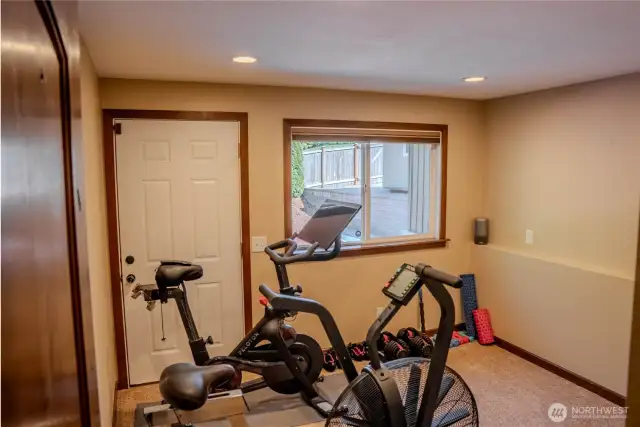 Spare room with access to sport court