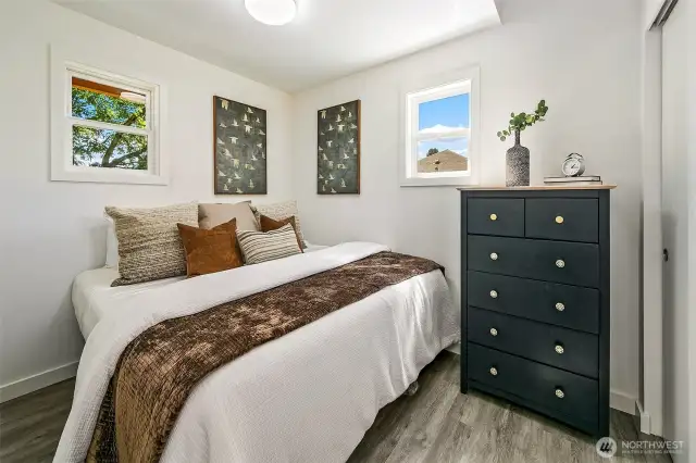 Bedroom (this is showing it with a large king bed).