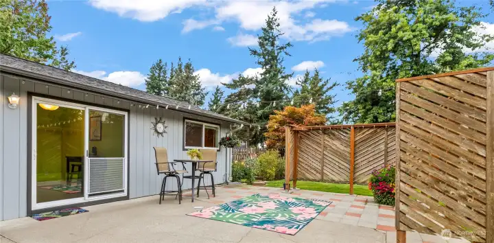 Backyard patio