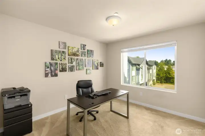 Third large bedroom with full closet offers versatile use.
