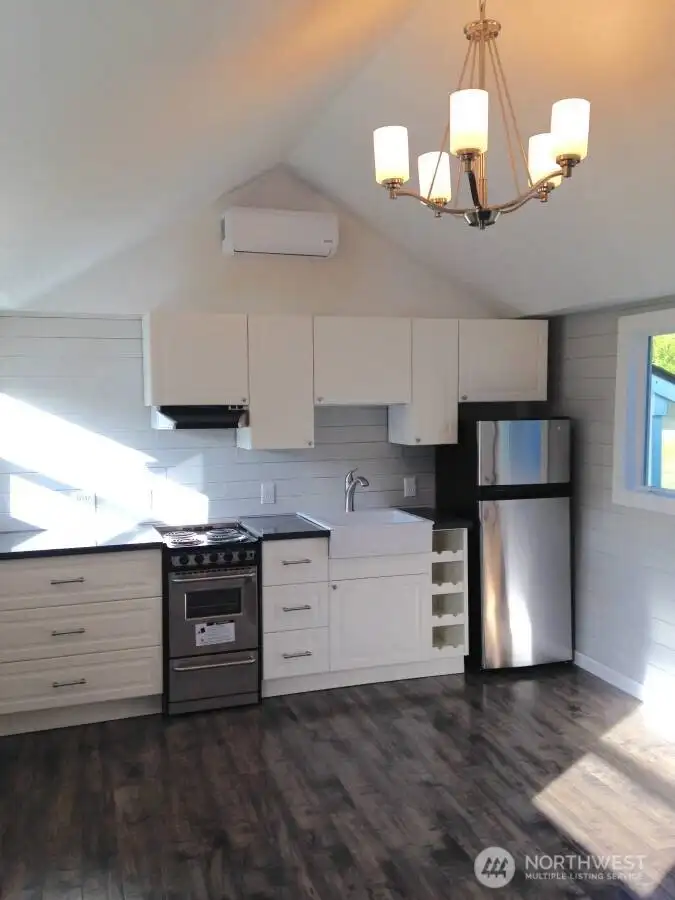 All new kitchens installed with remodel. Each unit has a mini slit for heating and cooling.