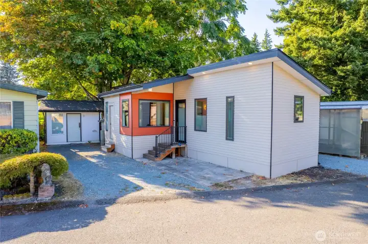 Front Entry to Home and 2 Parking spots