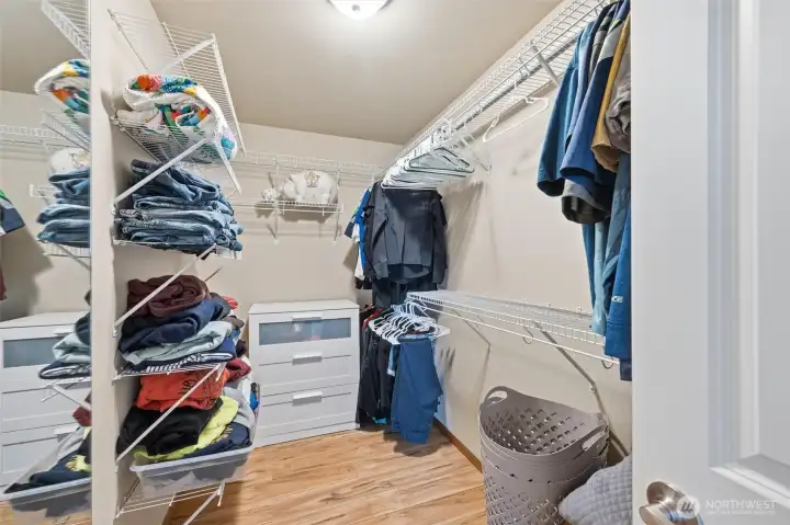 Primary walk-in closet