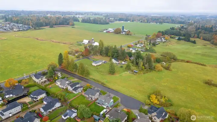 There are only 8 homes on this street and no homes immediately across the street