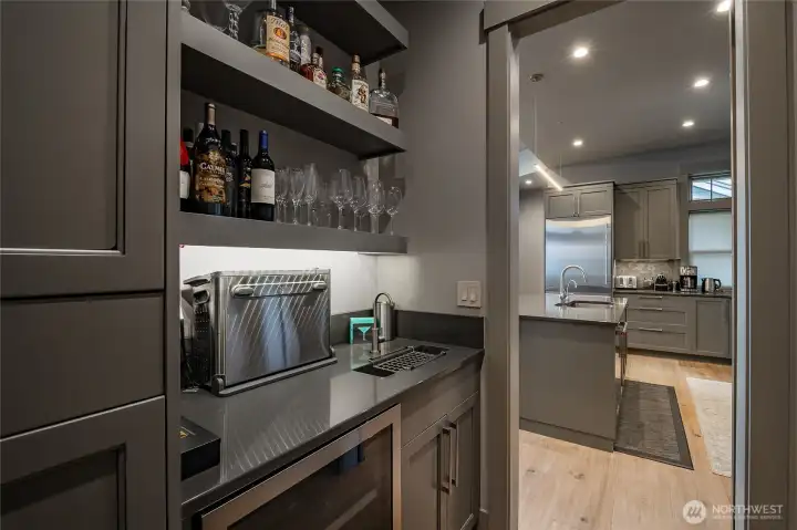 Butlers Pantry looking into the kitchen.