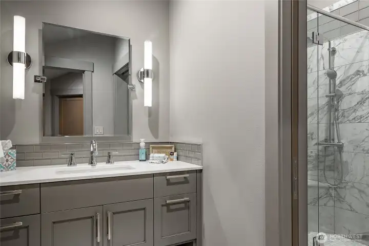 Upstairs 3/4 bathroom