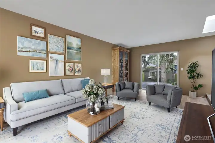 This room is virtually staged.