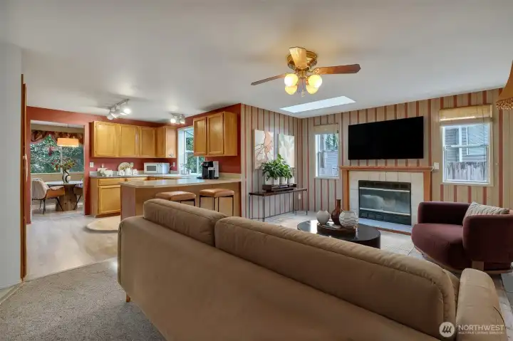 This room is virtually staged.