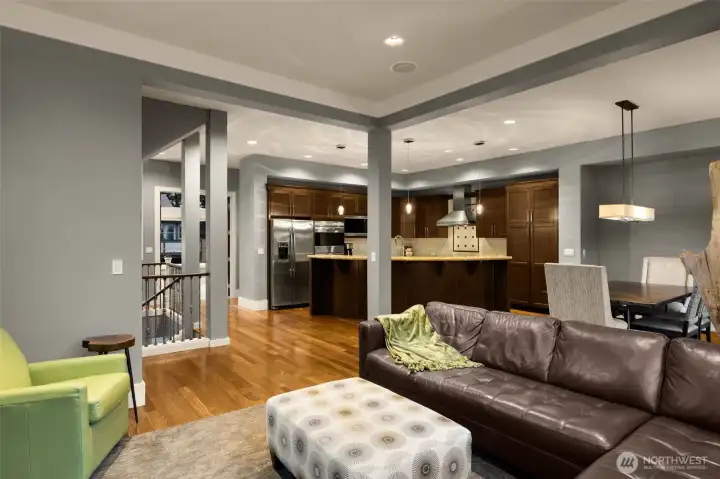 Open concept floor plan