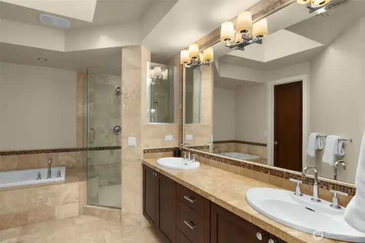 Spacious primary bath