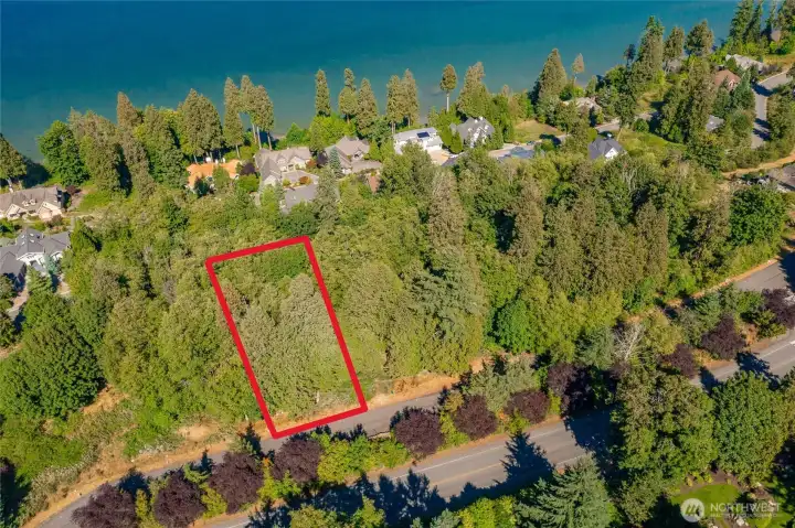 Lines are for general idea of lines only with Lot 16-C 5518 Puffin Place being the third one in from the left. Puffin place is a private road and gated. These are duplex lots or a home and Casita (guest home). Elevated panoramic view site, with views well over the homes.