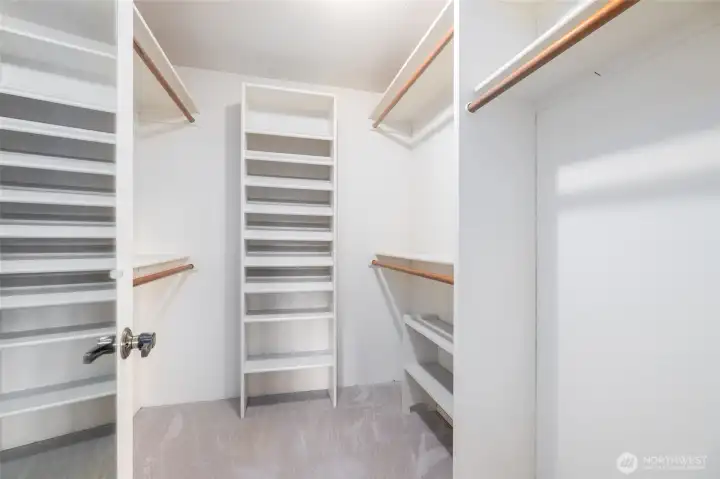 Primary closet