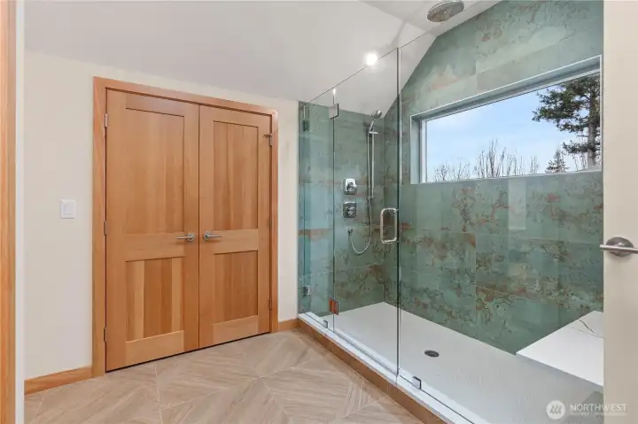 Large closet in the primary bath.