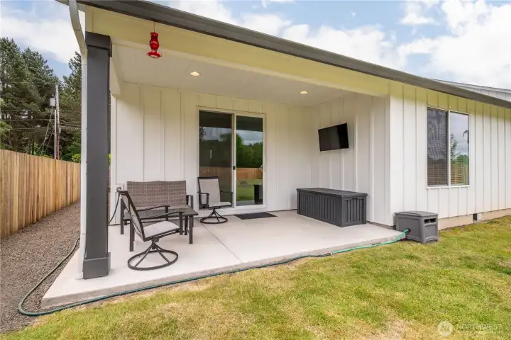 Covered patio
