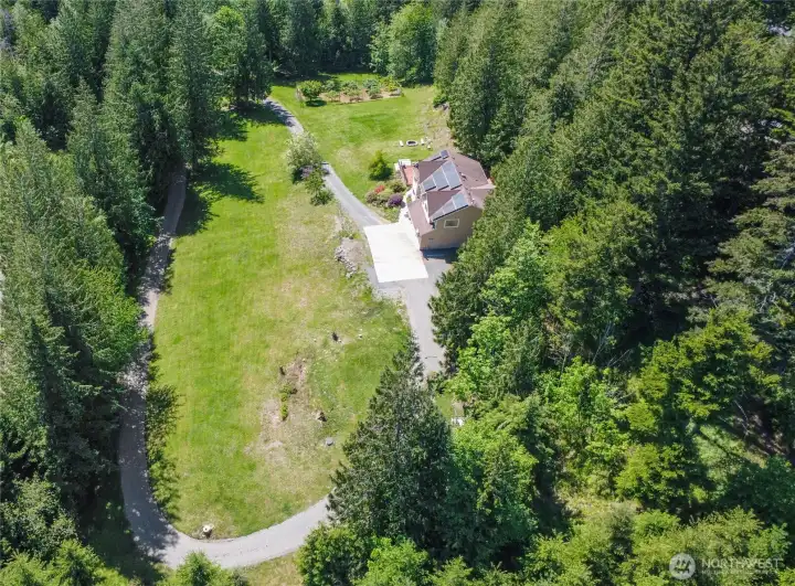 Drones view of property.
