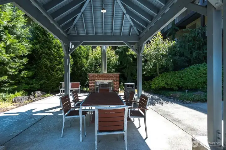 Covered BBQ area Covered BBQ area