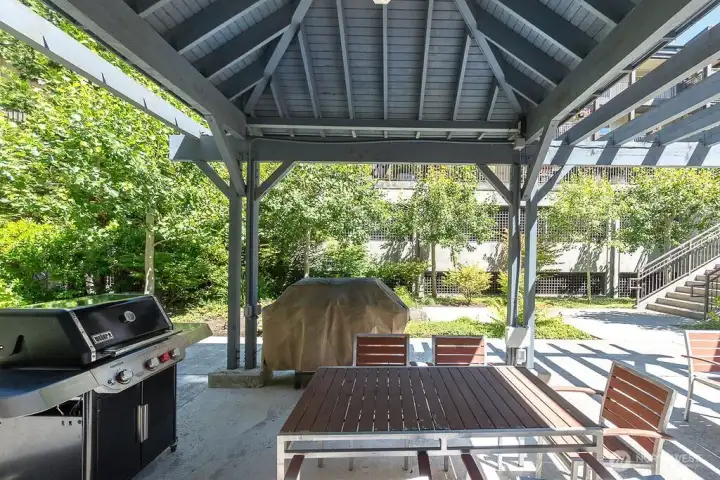 Covered BBQ area Covered BBQ area