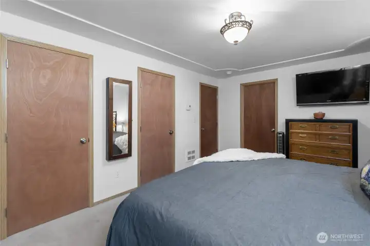 Primary Bedroom With Large Closet